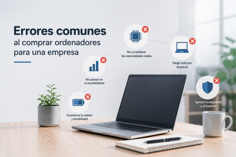 Errores comunes al comprar ordenadores para una empresa
